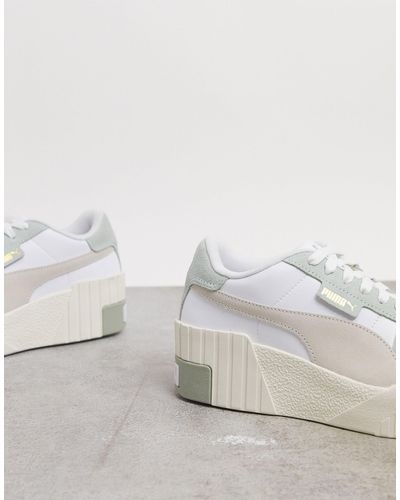 PUMA Rubber Cali Wedge Sneakers in 