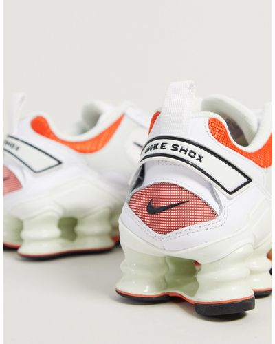 Zapatillas en blanco y naranja Shox TL Nova Nike de Tejido sintético de  color Blanco | Lyst