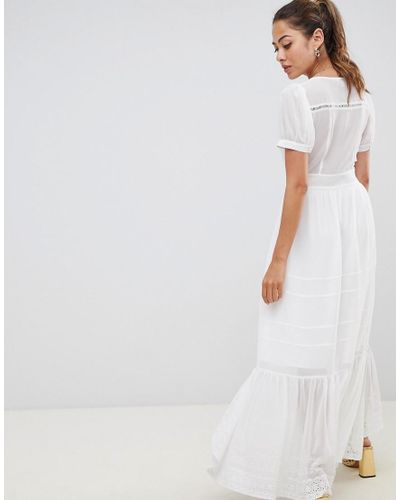 miss selfridge tie front dress