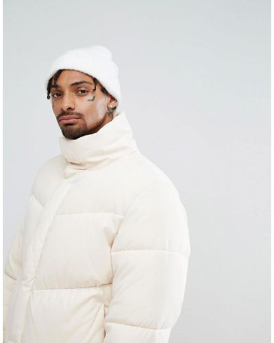 white oversized puffer jacket