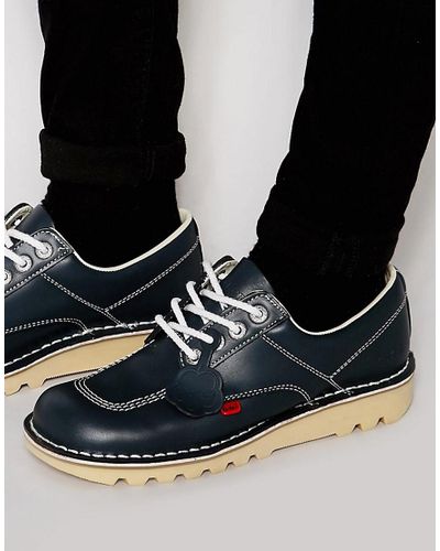 navy blue kickers boots