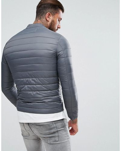 replay quilted jacket