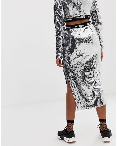 ivy park sequin skirt