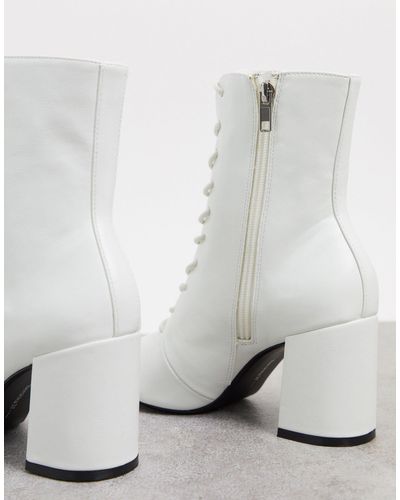 Stivaletti bianchi stringati Alexander Mcqueen | Ratti Boutique