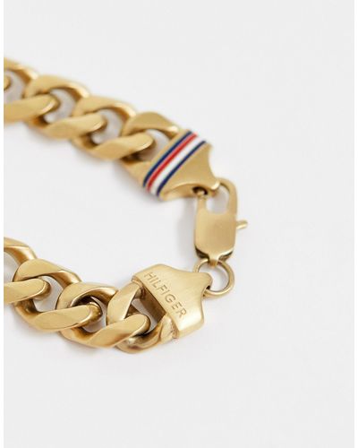 Tommy Hilfiger Chain Link Bracelet in Gold (Metallic) for Men - Lyst