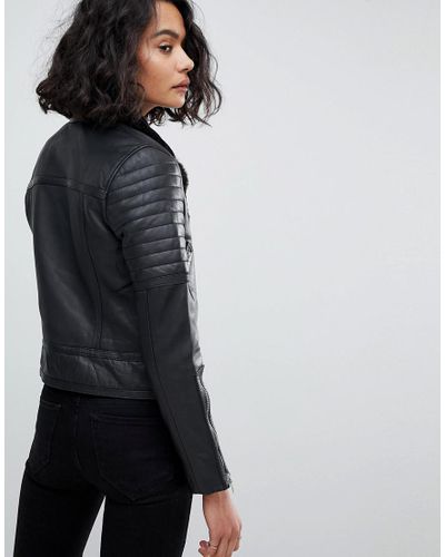 allsaints fur jacket