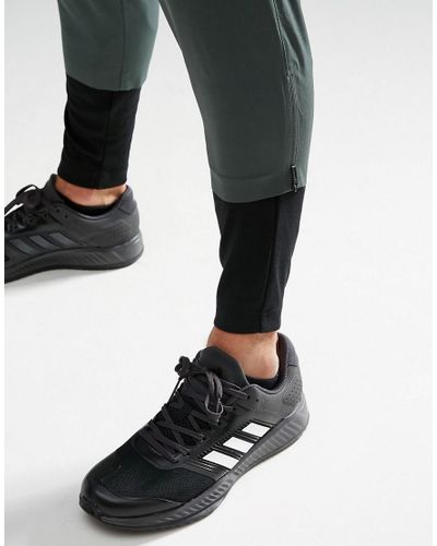 adidas Synthetic Athletics Storm Joggers With Cuff Detailing In Green Bp6621 in Gray for Men - Lyst