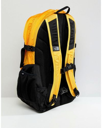yellow backpack north face