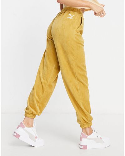 puma yellow joggers