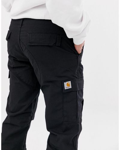 Aviation - pantaloni cargo slavatoCarhartt WIP in Denim da Uomo colore Nero  | Lyst