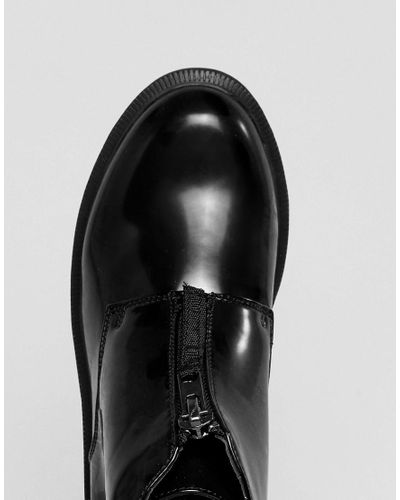 boots avec fermeture eclair devant