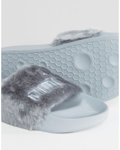 puma sliders fluffy