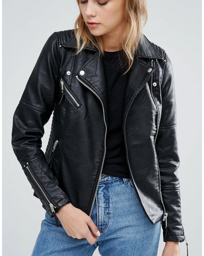 warehouse faux leather jacket