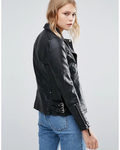 warehouse faux leather jacket