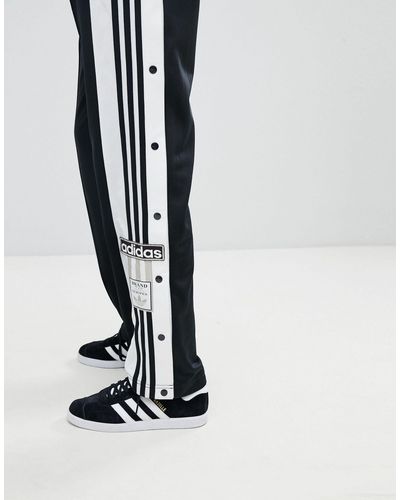 adidas Originals Originals Adicolor Popper Pants In Black | Lyst