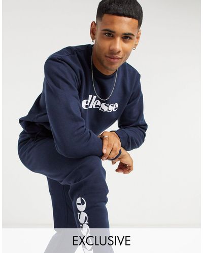 Ellesse Sweatshirt \u0026 jogger Set in Navy 