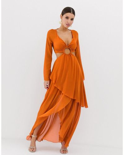 circle maxi dress