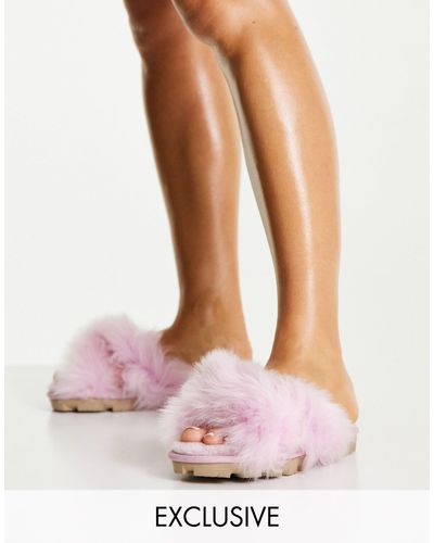 UGG – exclusive fuzzalicious – hausschuhe in Pink | Lyst AT