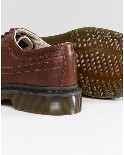 Dr. Martens Core Originals Brogue Shoes 3989 in Tan (Brown) for Men - Lyst