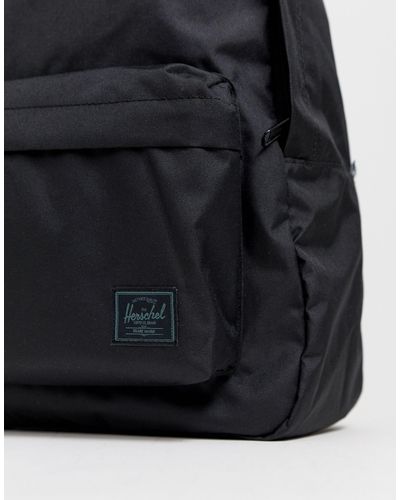 herschel supply co classic light volume black backpack