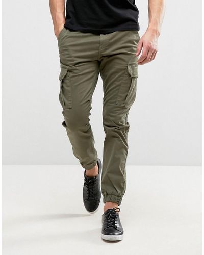 BOSS Orange Cotton By Hugo Boss Cargo Pants Regular Fit In Green for Men -  Lyst