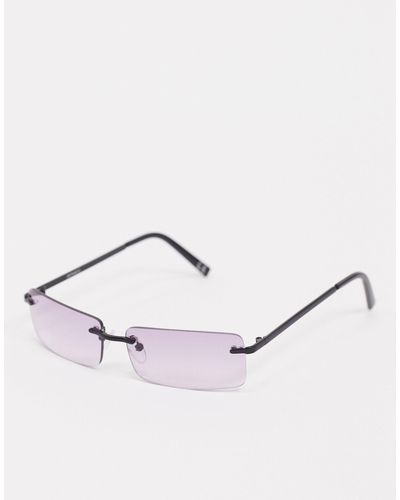 Occhiali senza bordo anni '90 con lenti lilla di ASOS in Viola | Lyst
