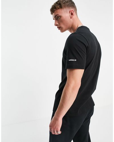 T-shirt à logo trèfle adidas Originals pour homme en coloris Noir - Lyst