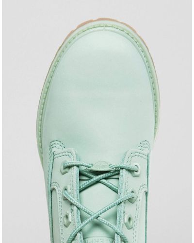 mint green timberlands