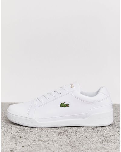 Lacoste Leather Challenge Sneakers in White for Men - Lyst