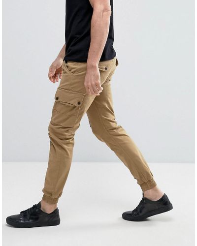 jack and jones cuffed cargo pants