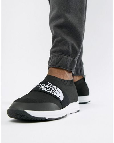 The North Face Nse Traction Knit Moc Sock Sneakers In Black for Men - Lyst