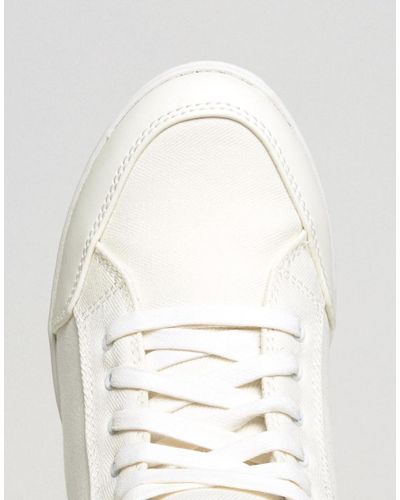 G-Star RAW New Labor White Denim Wedge Sneakers - Lyst