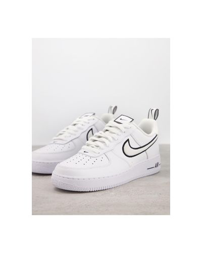nike air force 1 07 wit zwart