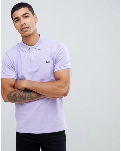 Polo Lacoste uomo L1212 viola classic PE22