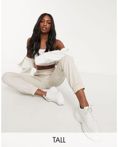 women's twill cargo joggers