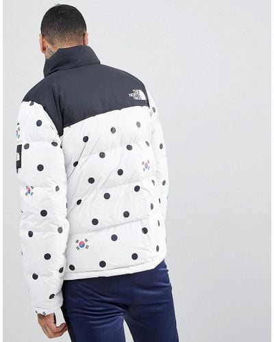 north face polka dot puffer