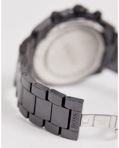 BOSS by HUGO BOSS 1513743 Ocean Edition Chrono Bracelet Watch in Black for  Men - Lyst