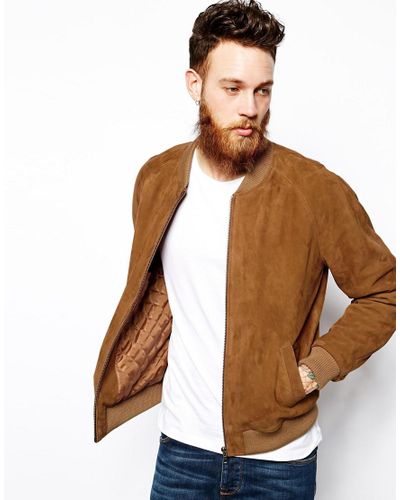 bomber suede jacket mens