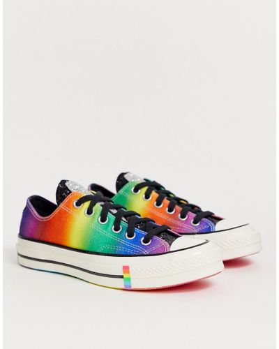 rainbow glitter converse
