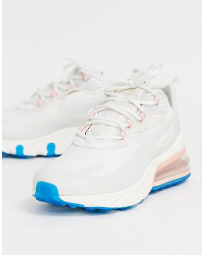 Nike Rubber White Pink And Blue Air Max 