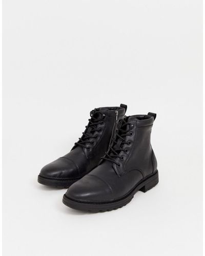Botas estilo de trabajo en negro de Pull\u0026Bear de Denim de color Negro para  hombre | Lyst
