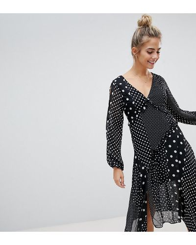 miss selfridge tie front dress