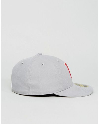 low profile red sox hat