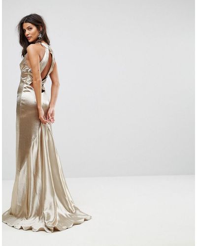 jarlo plunge fishtail maxi