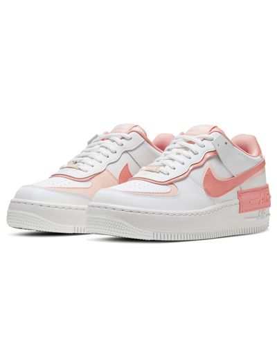 Nike Air Force 1 Shadow bianche e arancioni | AW LAB