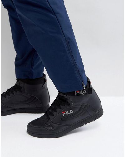 Fila Fila Fx-100 Mid Trainers In Black for Men - Lyst
