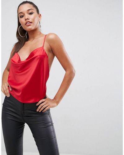 cowl neck backless top