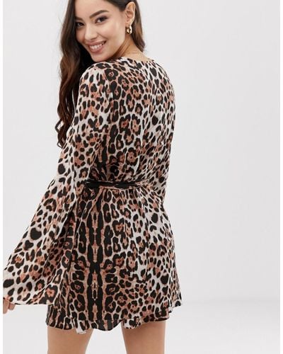 leopard print robe silk