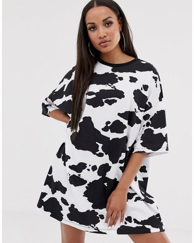 cow print shirt dress