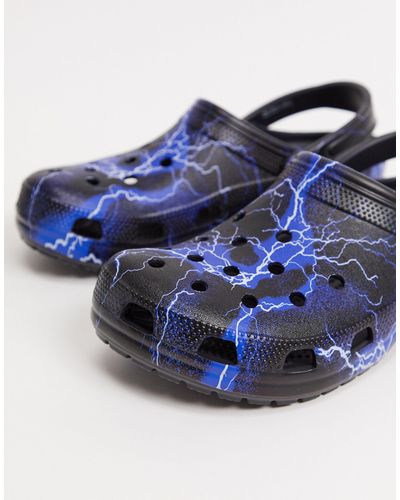 crocs blue lightning